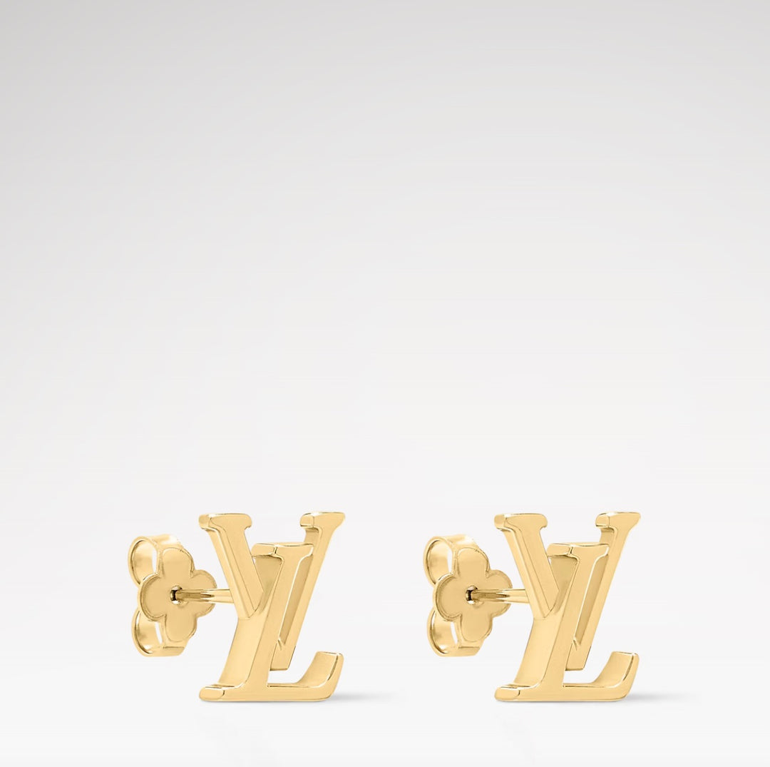 LOUIS VUITTON LV INITIALS ICONIC STUD EARRINGS