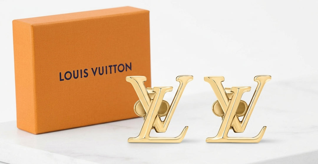 LOUIS VUITTON LV INITIALS ICONIC STUD EARRINGS