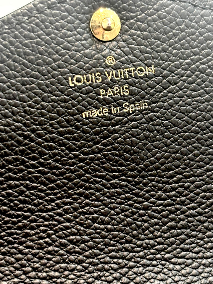 LOUIS VUITTON MONOGRAM EMPREINTE LEATHER SARAH WALLET NM