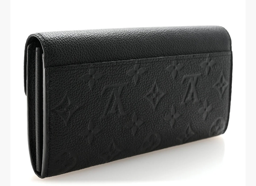 LOUIS VUITTON MONOGRAM EMPREINTE LEATHER SARAH WALLET NM