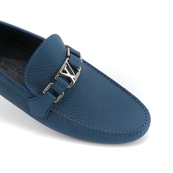 LOUIS VUITTON LV INITIALS SILVERSTONE MOCCASINS
