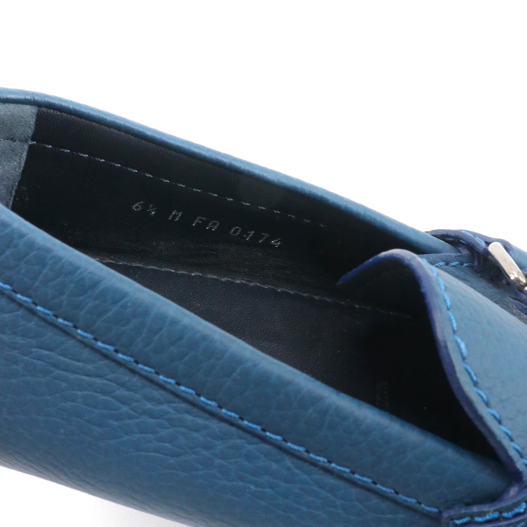 LOUIS VUITTON LV INITIALS SILVERSTONE MOCCASINS
