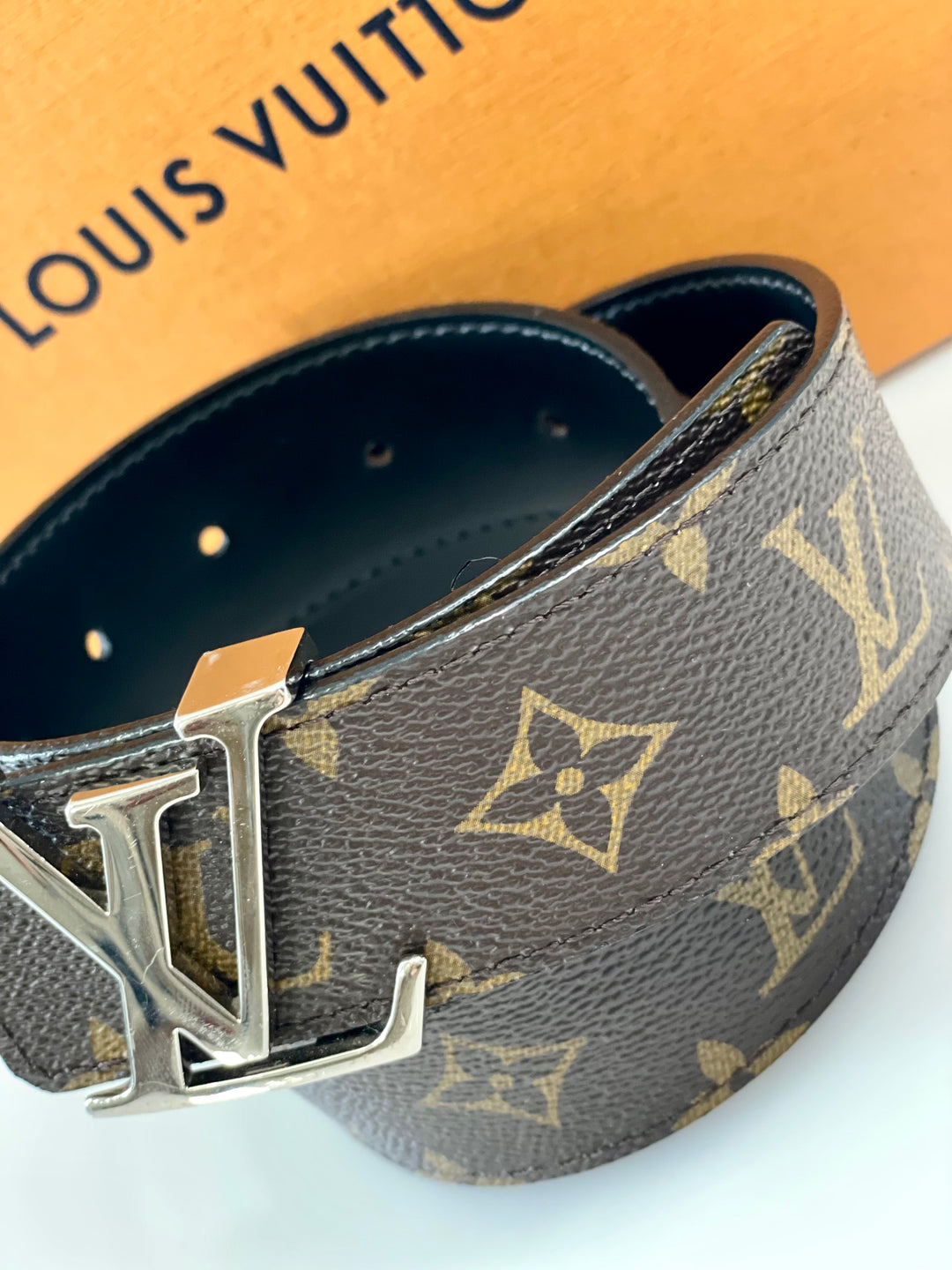 LOUIS VUITTON 40MM MONOGRAM LV BUCKLE BELT