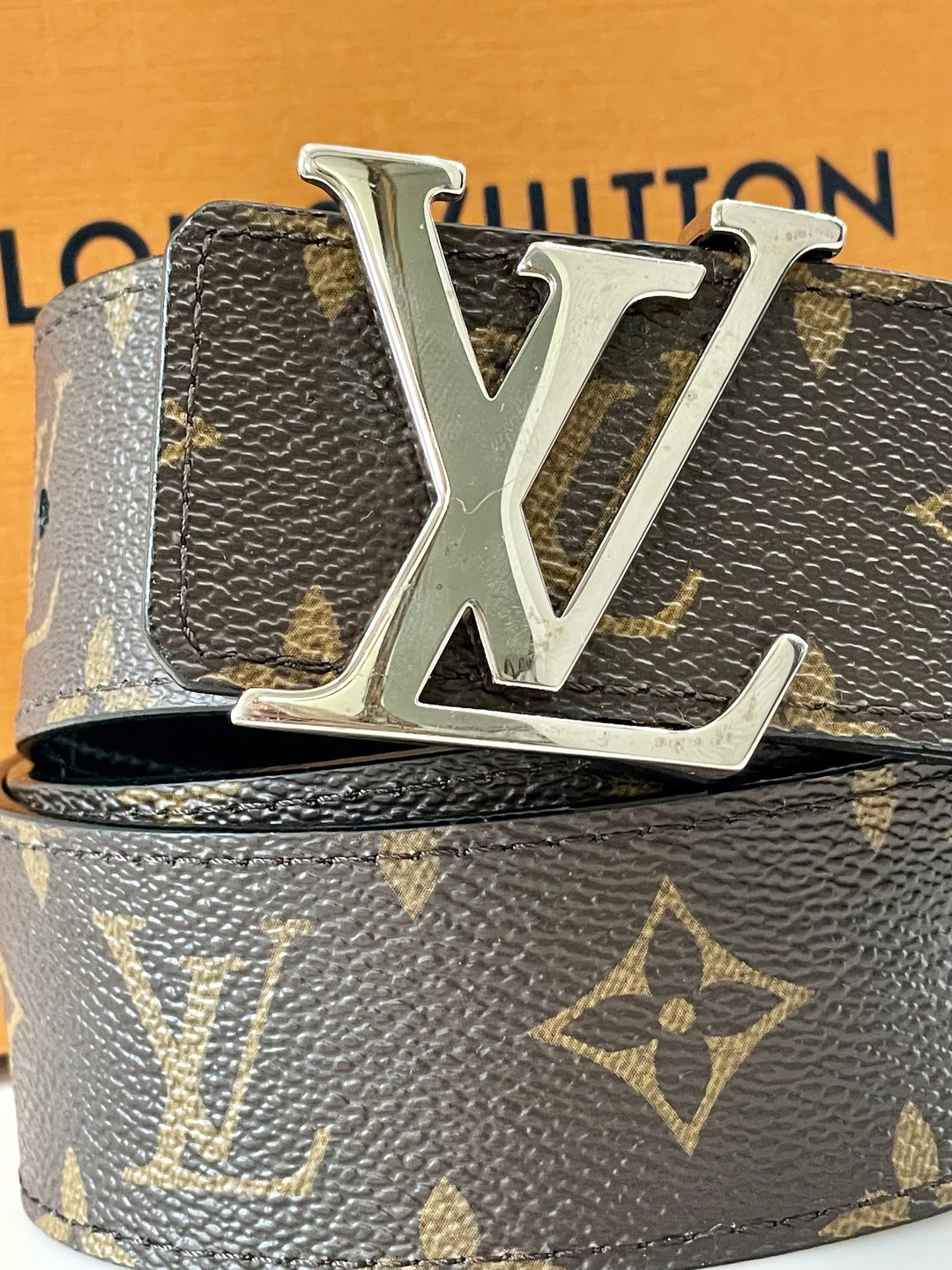 LOUIS VUITTON 40MM MONOGRAM LV BUCKLE BELT