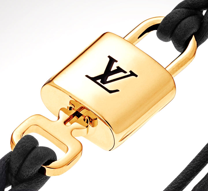 LOUIS VUITTON LV PADLOCK LEATHER BRACELET