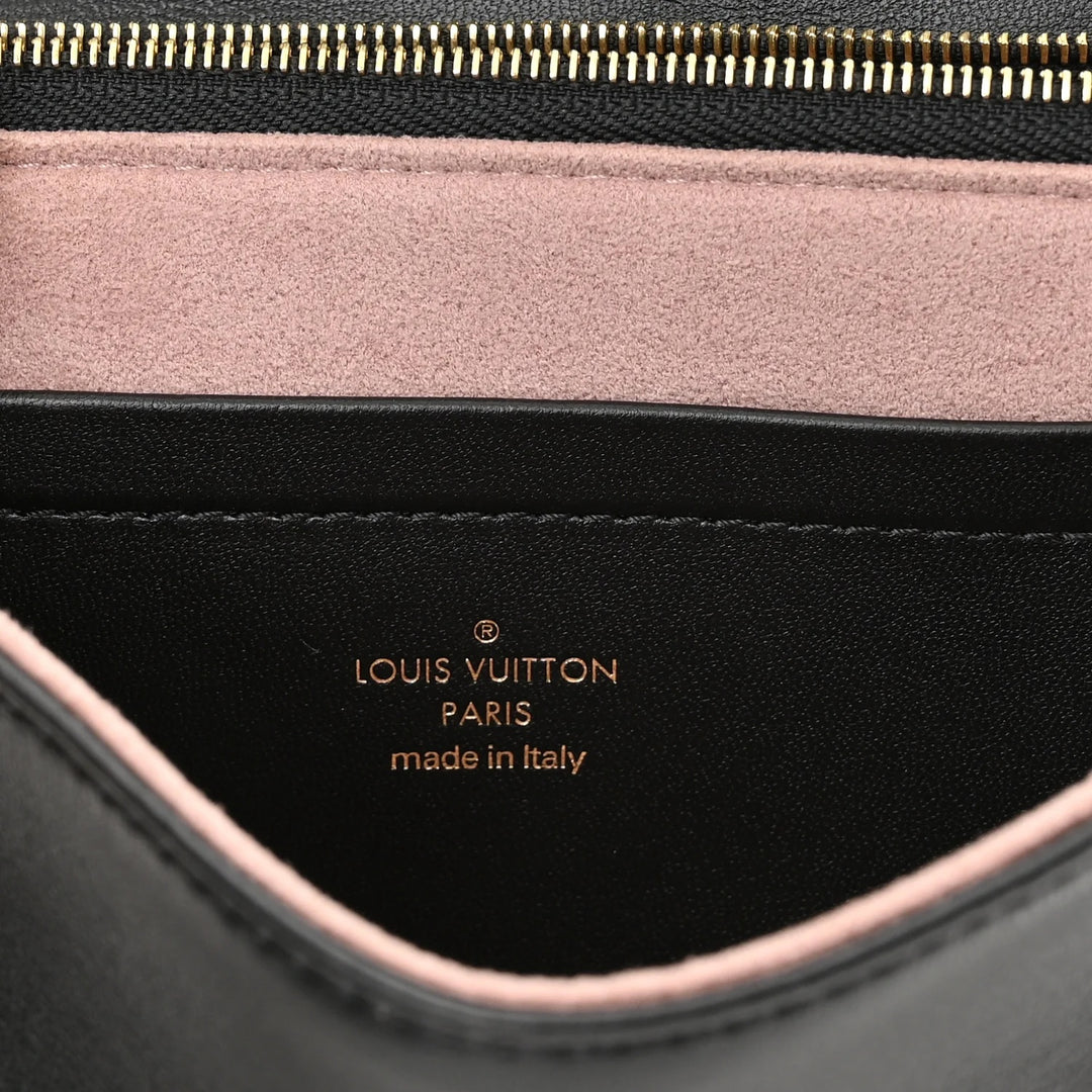 LOUIS VUITTON EMBOSSED MONOGRAM LAMBSKIN LEATHER COUSSIN POCHETTE