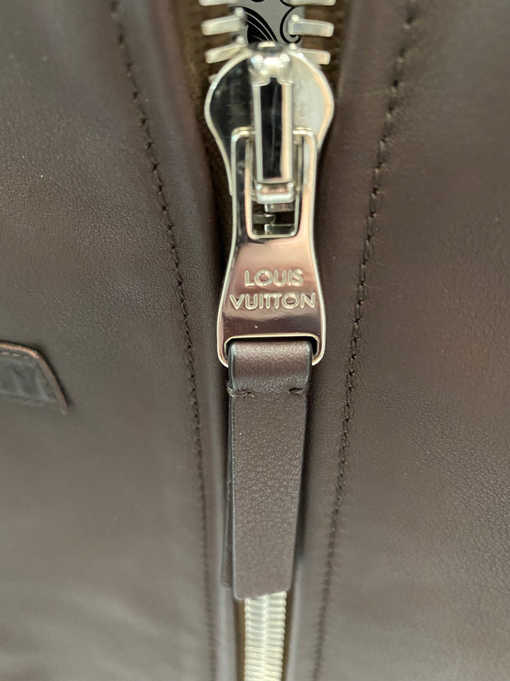 LOUIS VUITTON CALFSKIN KING OF TRUNK MAKERS PATCH BLOUSON JACKET