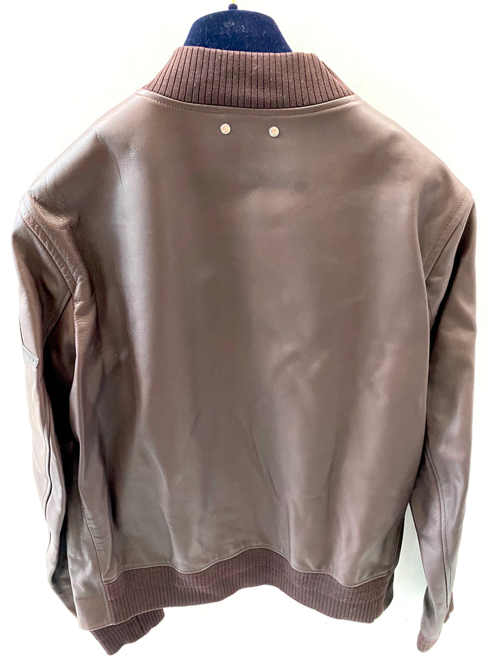 LOUIS VUITTON CALFSKIN KING OF TRUNK MAKERS PATCH BLOUSON JACKET