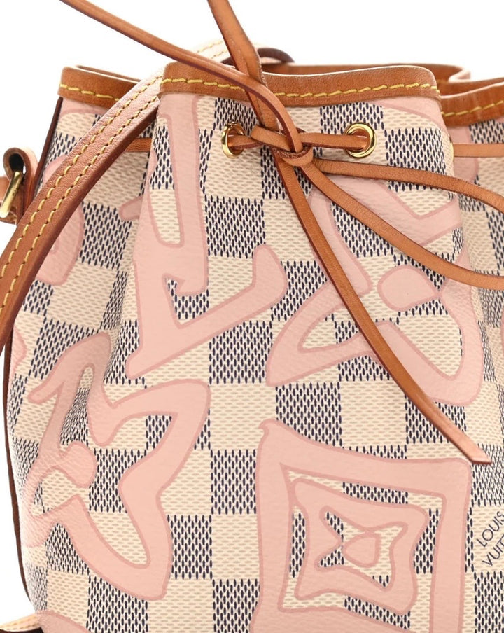 LOUIS VUITTON LIMITED EDITION DAMIER AZUR TAHITIENNE NANO NOÉ BAG