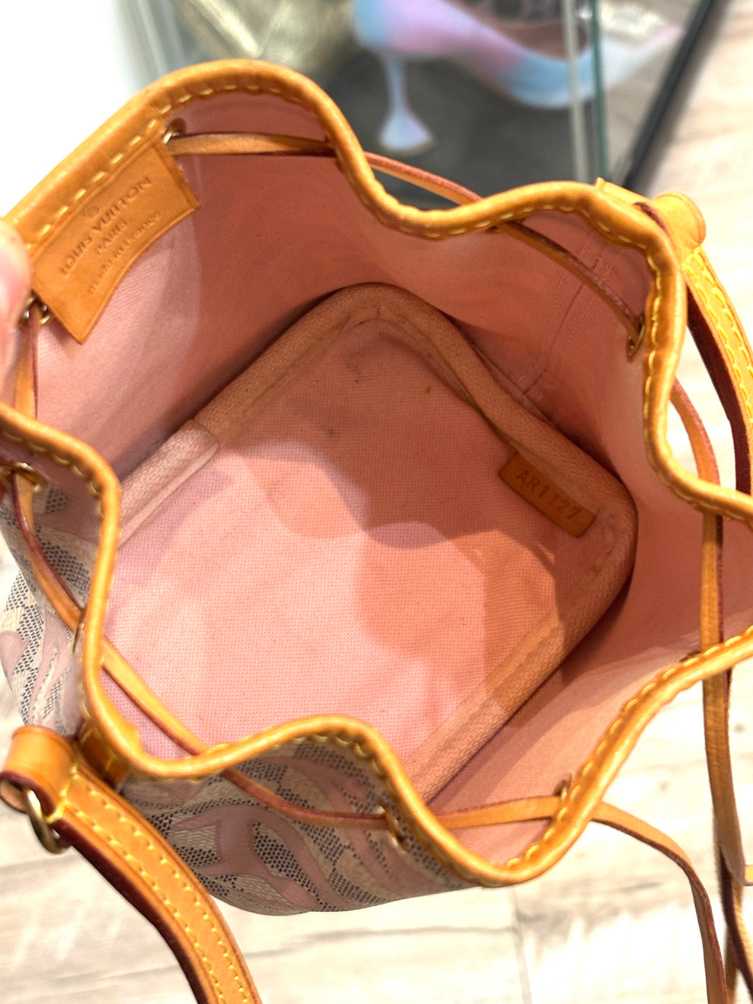 LOUIS VUITTON LIMITED EDITION DAMIER AZUR TAHITIENNE NANO NOÉ BAG