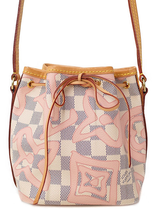 LOUIS VUITTON LIMITED EDITION DAMIER AZUR TAHITIENNE NANO NOÉ BAG