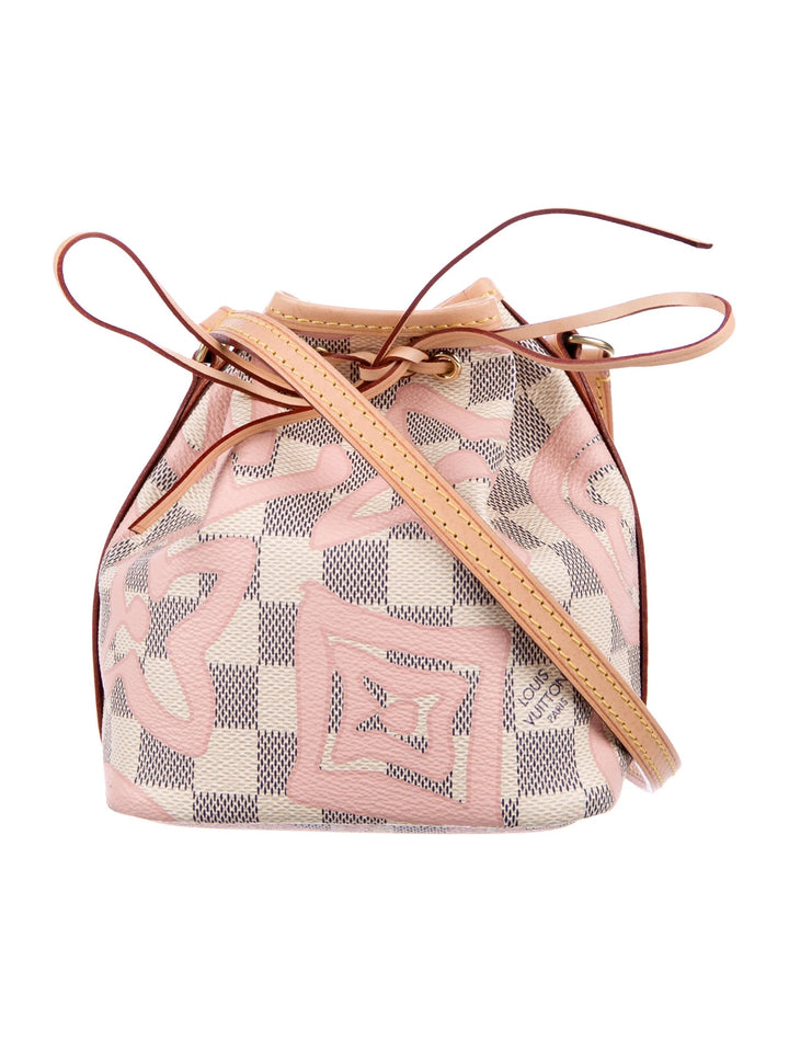 LOUIS VUITTON LIMITED EDITION DAMIER AZUR TAHITIENNE NANO NOÉ BAG