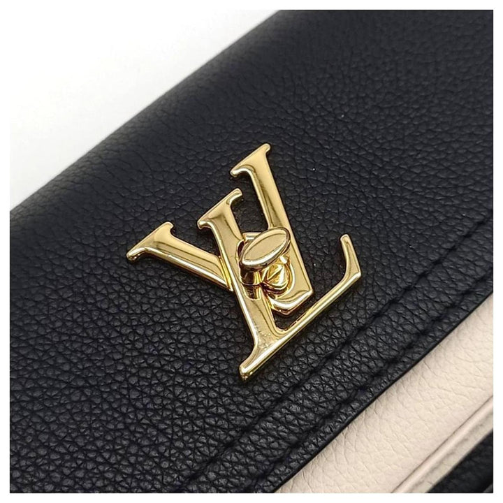 LOUIS VUITTON LOCK ME TAURILLON LEATHER TENDER CHAIN POCHETTE