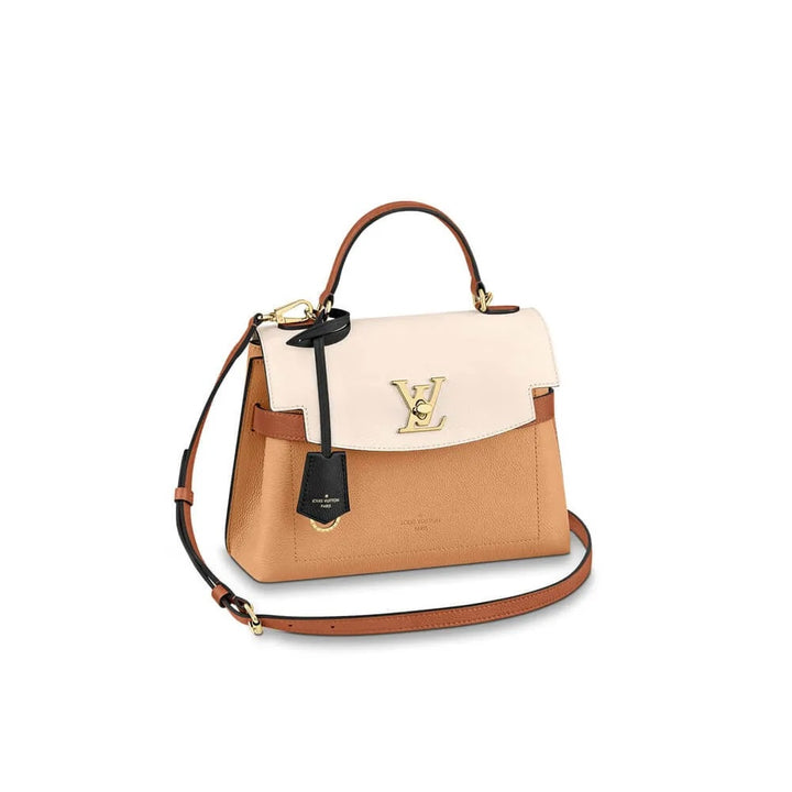 LOUIS VUITTON LOCKME EVER BB CALFSKIN LEATHER SHOULDER BAG