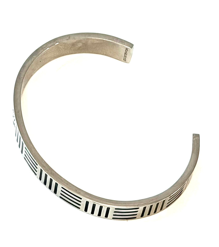 LOUIS VUITTON BRASS DAMIER STYLE CUFF BRACELET