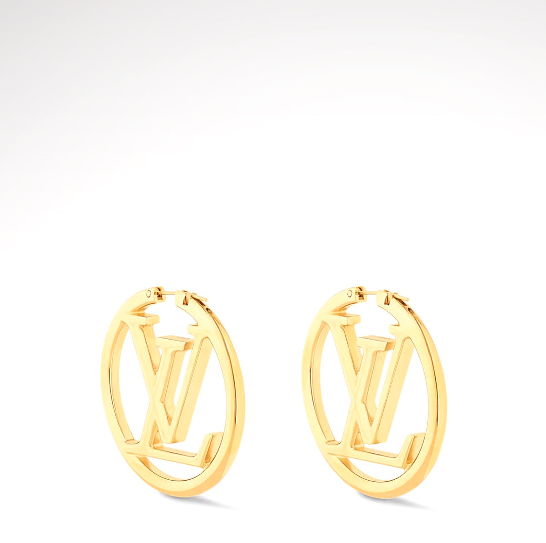 LOUIS VUITTON LOUISE HOOP GM EARRINGS