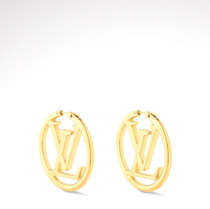 LOUIS VUITTON LOUISE HOOP GM EARRINGS