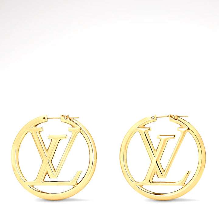 LOUIS VUITTON LOUISE HOOP GM EARRINGS