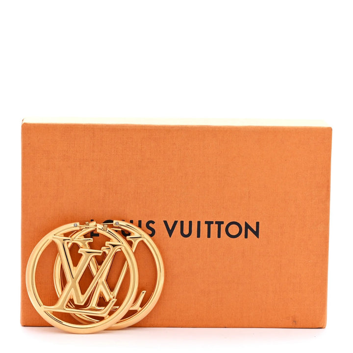 LOUIS VUITTON LOUISE HOOP GM EARRINGS