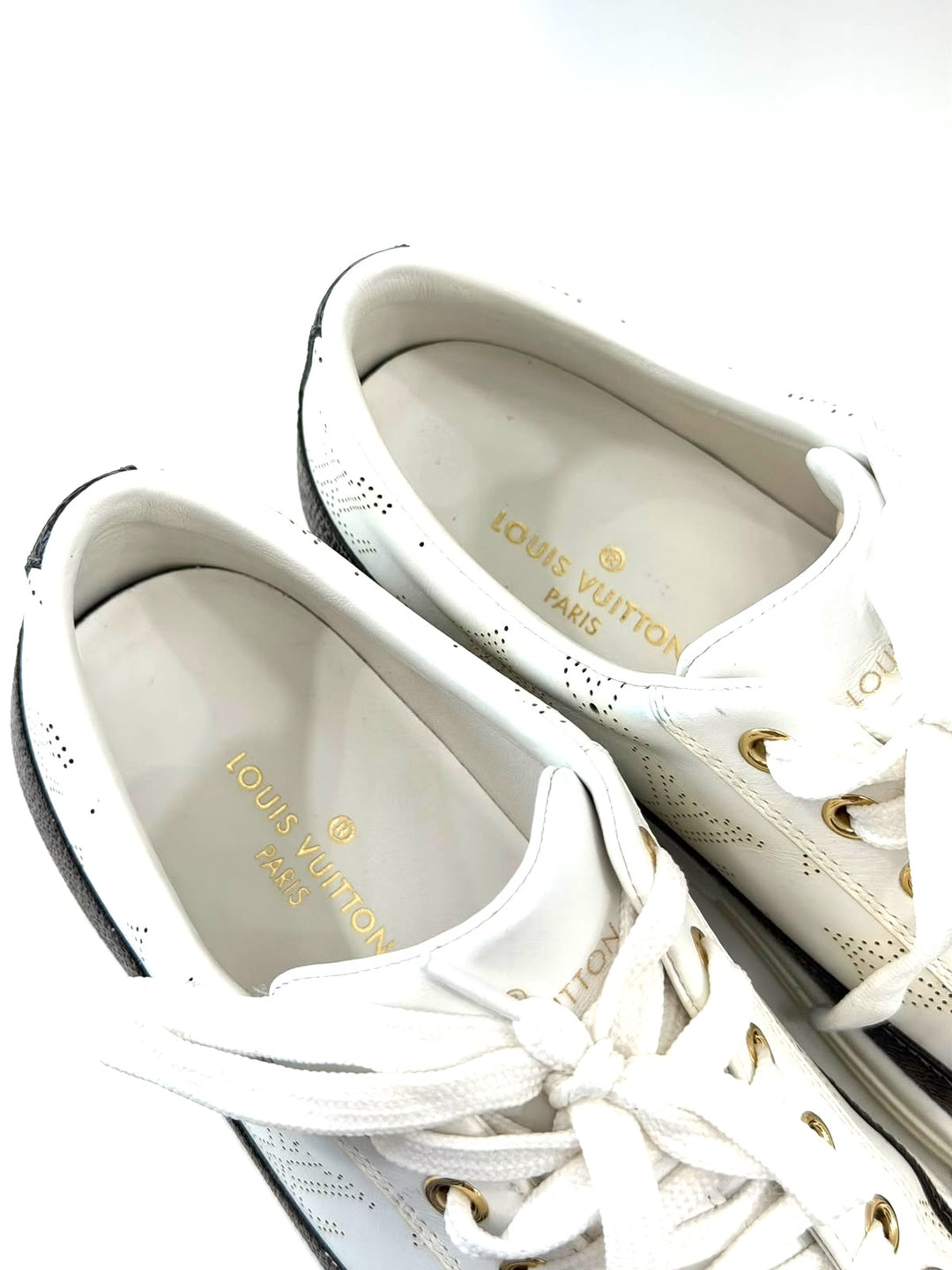 LOUIS VUITTON MAHINA STELLAR CALFSKIN LEATHER SNEAKERS