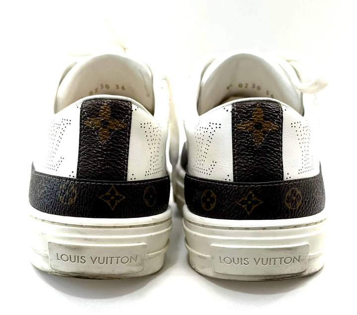 LOUIS VUITTON MAHINA STELLAR CALFSKIN LEATHER SNEAKERS