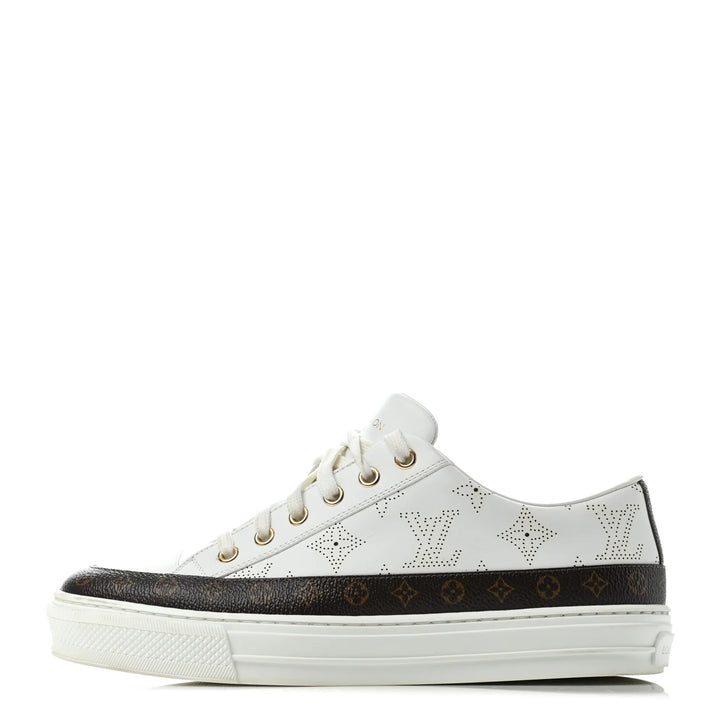 LOUIS VUITTON MAHINA STELLAR CALFSKIN LEATHER SNEAKERS