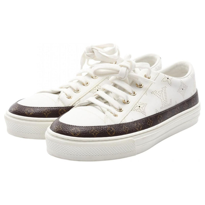 LOUIS VUITTON MAHINA STELLAR CALFSKIN LEATHER SNEAKERS