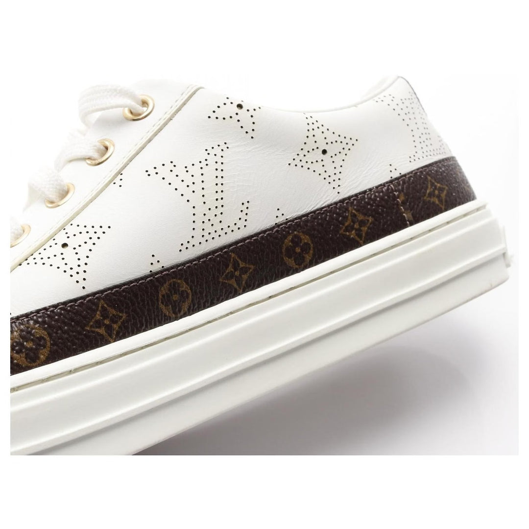 LOUIS VUITTON MAHINA STELLAR CALFSKIN LEATHER SNEAKERS