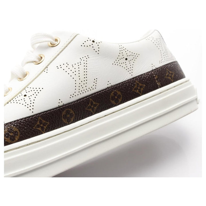 LOUIS VUITTON MAHINA STELLAR CALFSKIN LEATHER SNEAKERS