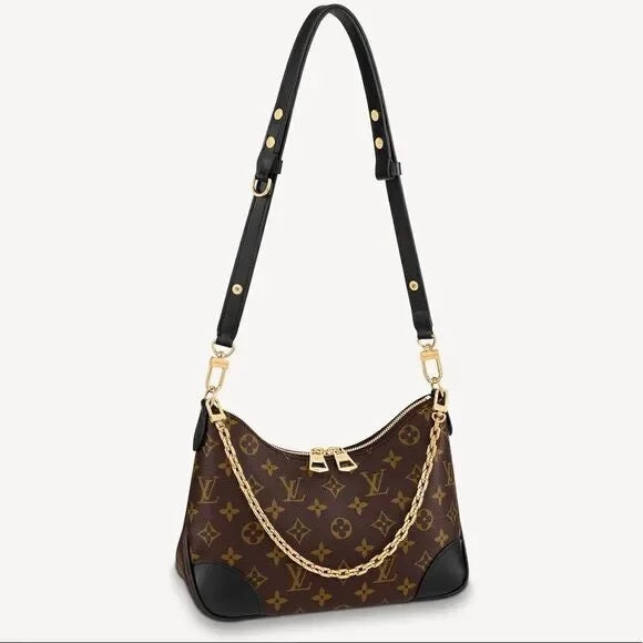 LOUIS VUITTON MONOGRAM BOULOGNE NM NOIR SHOULDER BAG