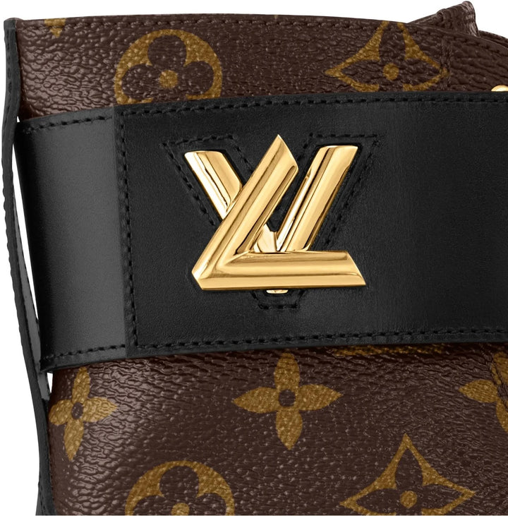 LV MONOGRAM CALFSKIN LEATHER WONDERLAND RANGER LV TWIST BOOTS