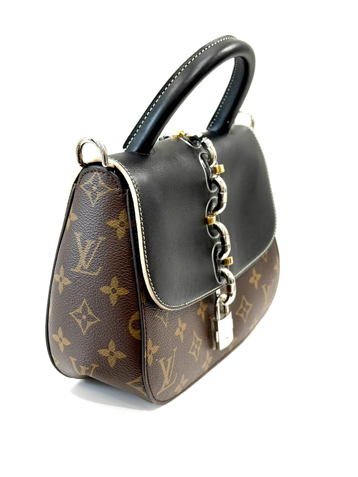 LOUIS VUITTON MONOGRAM CANVAS &amp; CALFSKIN CHAIN IT PM BAG