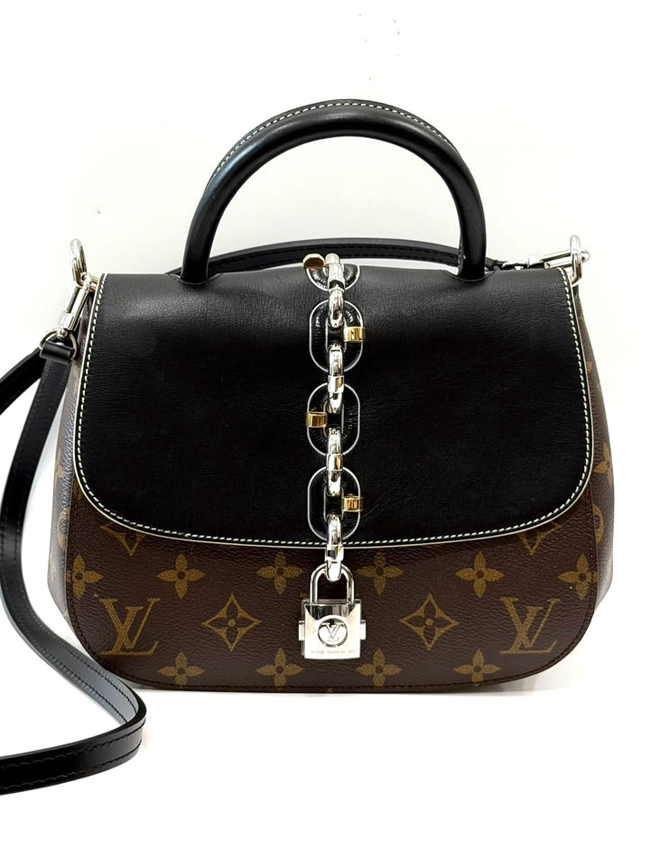 LOUIS VUITTON MONOGRAM CANVAS &amp; CALFSKIN CHAIN IT PM BAG