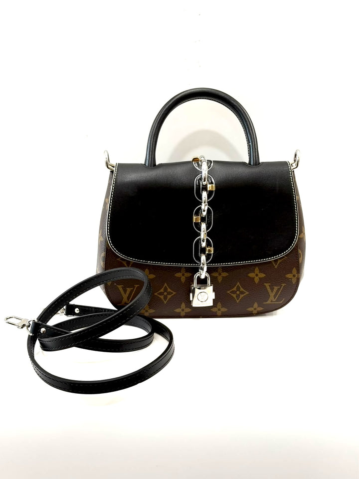 LOUIS VUITTON MONOGRAM CANVAS &amp; CALFSKIN CHAIN IT PM BAG