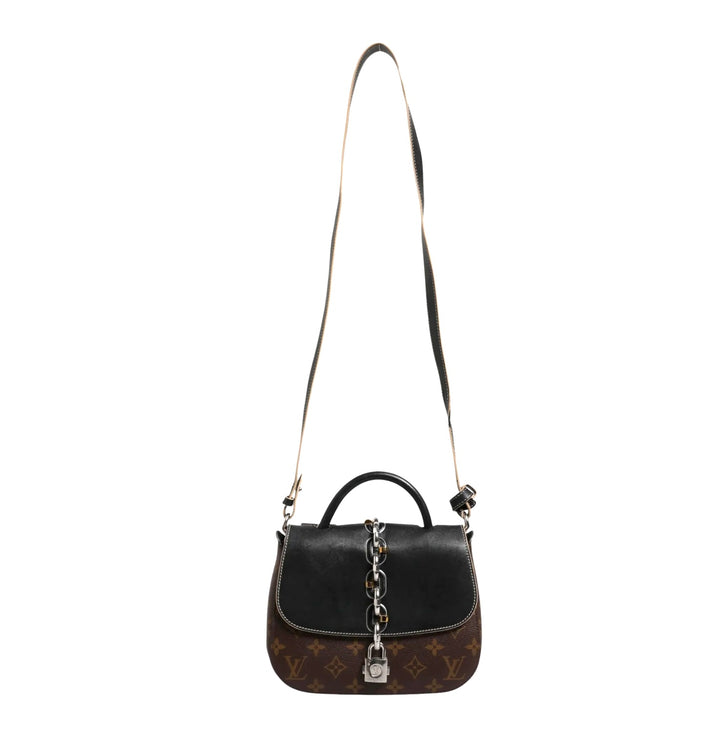 LOUIS VUITTON MONOGRAM CANVAS &amp; CALFSKIN CHAIN IT PM BAG