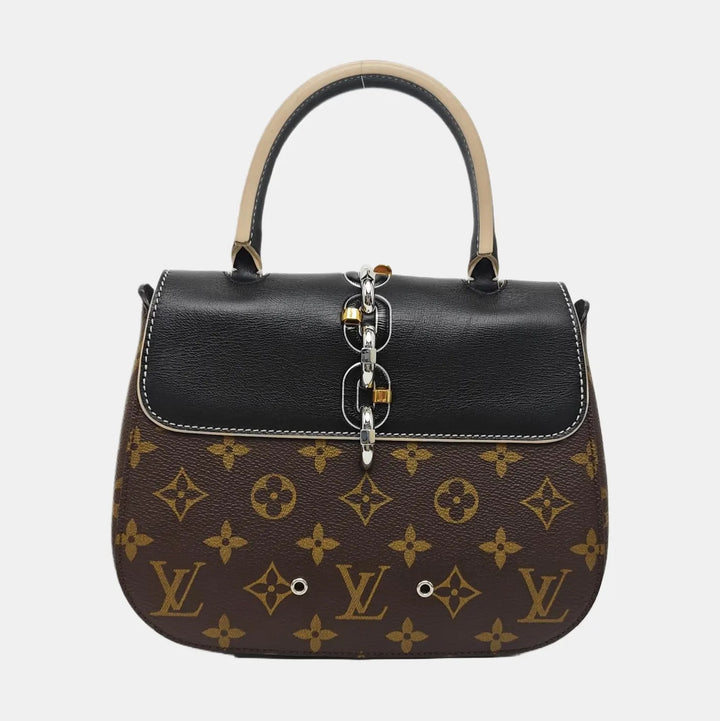 LOUIS VUITTON MONOGRAM CANVAS &amp; CALFSKIN CHAIN IT PM BAG