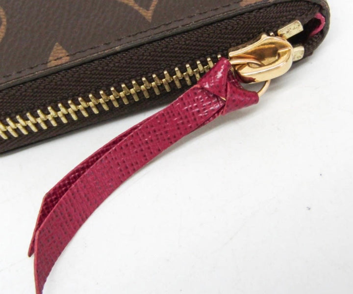 LOUIS VUITTON MONOGRAM CLÉMENCE WALLET FUCHSIA