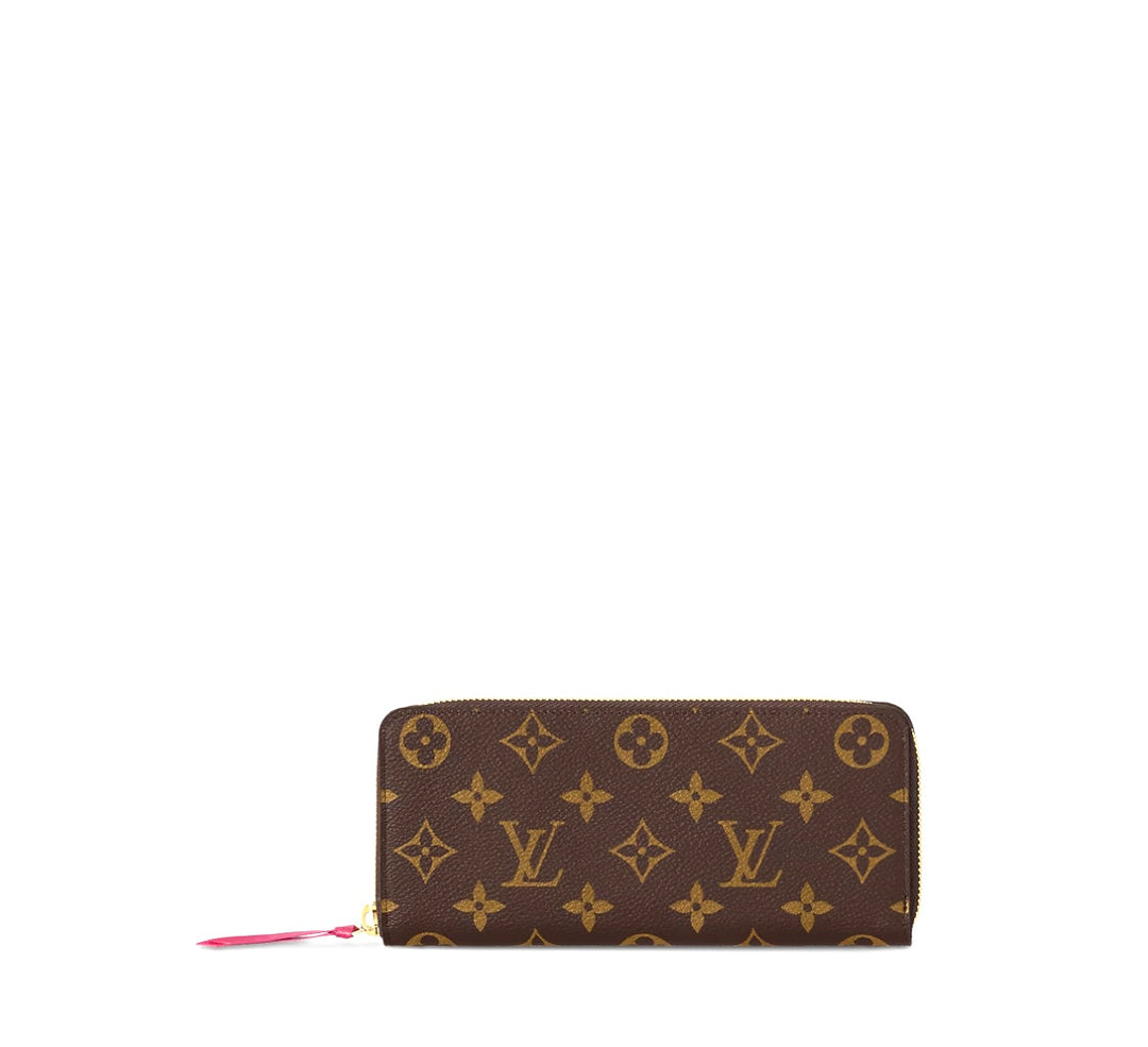 LOUIS VUITTON MONOGRAM CLÉMENCE WALLET FUCHSIA
