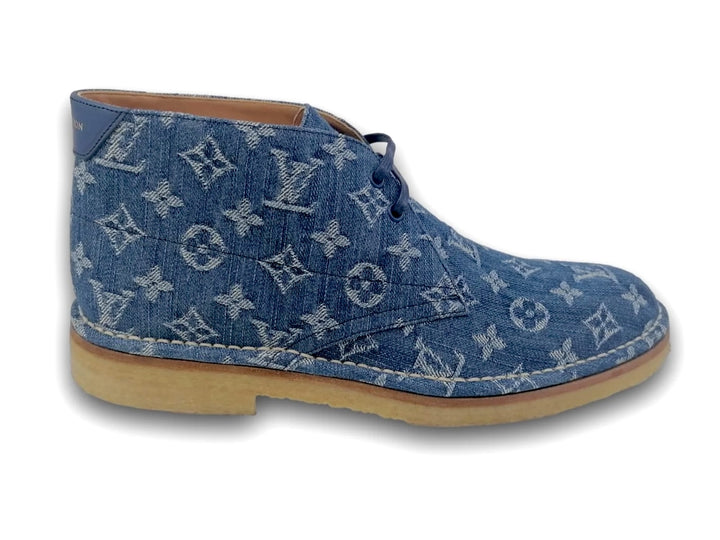 LOUIS VUITTON MONOGRAM DENIM CHUKKA BOOTS