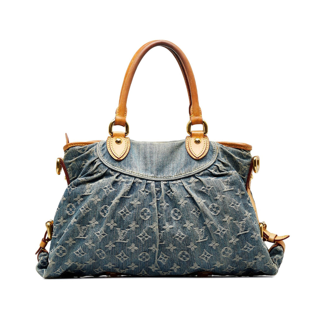 LOUIS VUITTON DENIM MONOGRAM NEO CABBY MM BAG
