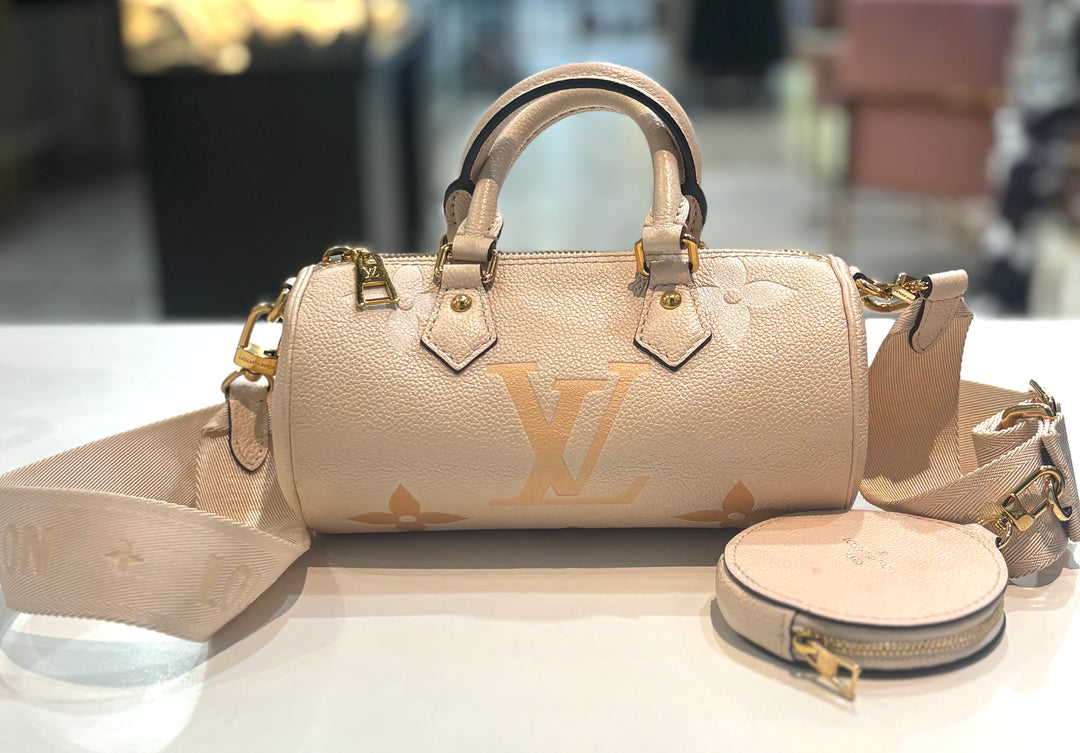 LOUIS VUITTON MONOGRAM EMPREINTE LEATHER PAPILLON BB CROSSBODY BAG