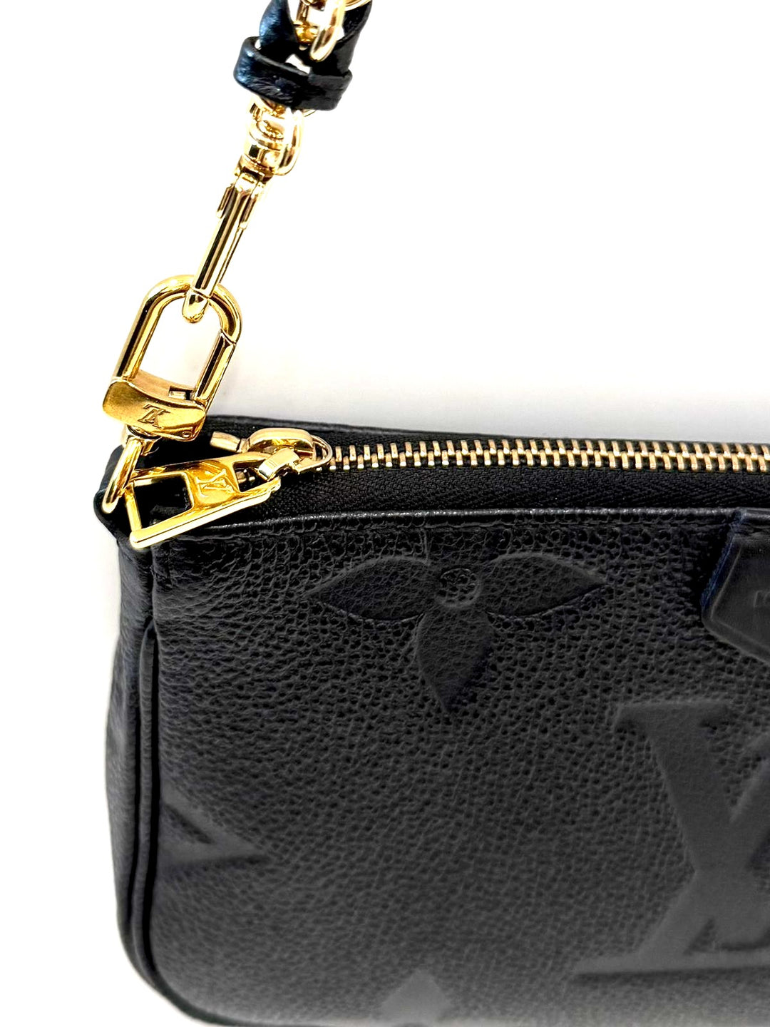LOUIS VUITTON MONOGRAM GIANT EMPREINTE LEATHER CHAIN POCHETTE