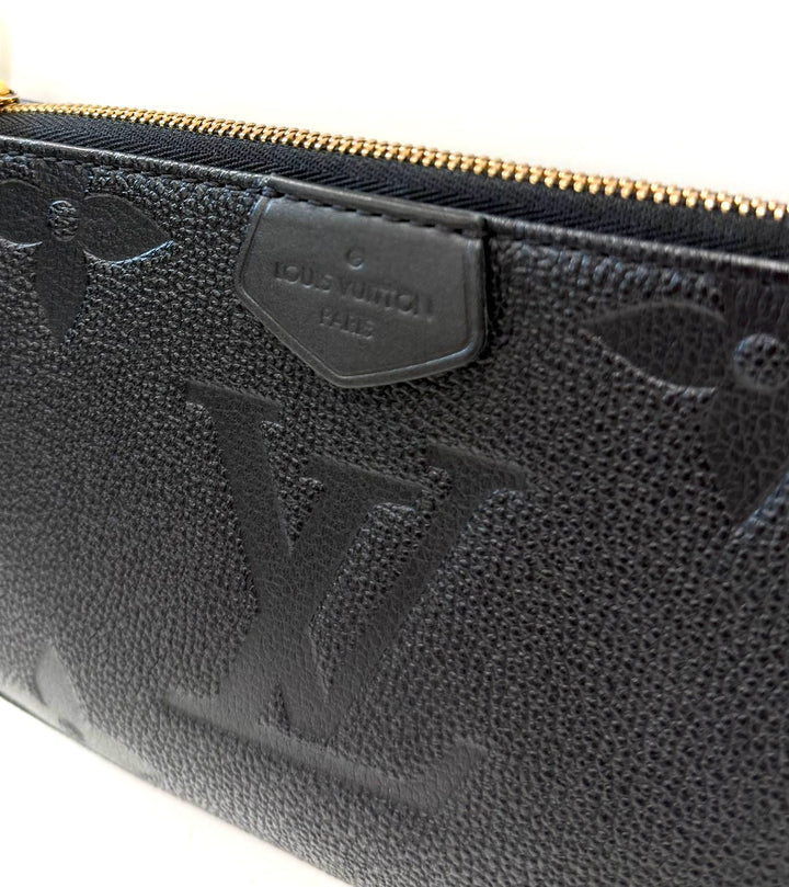 LOUIS VUITTON MONOGRAM GIANT EMPREINTE LEATHER CHAIN POCHETTE
