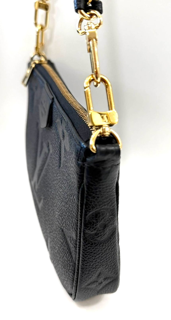 LOUIS VUITTON MONOGRAM GIANT EMPREINTE LEATHER CHAIN POCHETTE
