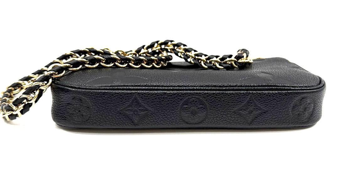 LOUIS VUITTON MONOGRAM GIANT EMPREINTE LEATHER CHAIN POCHETTE