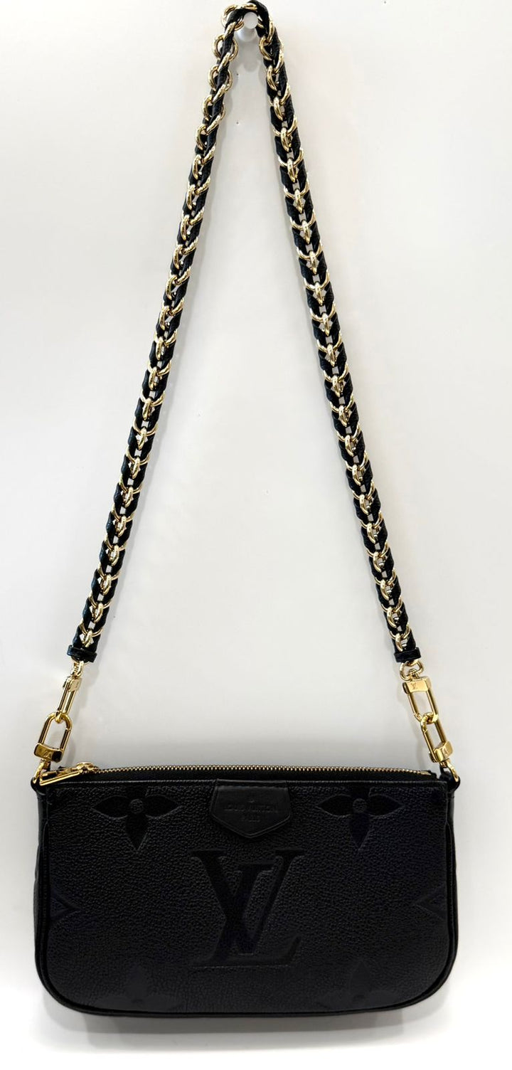 LOUIS VUITTON MONOGRAM GIANT EMPREINTE LEATHER CHAIN POCHETTE