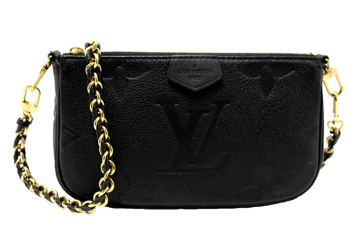 LOUIS VUITTON MONOGRAM GIANT EMPREINTE LEATHER CHAIN POCHETTE
