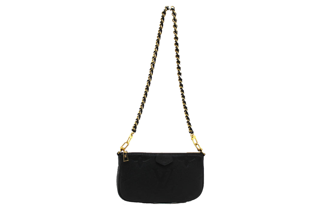 LOUIS VUITTON MONOGRAM GIANT EMPREINTE LEATHER CHAIN POCHETTE