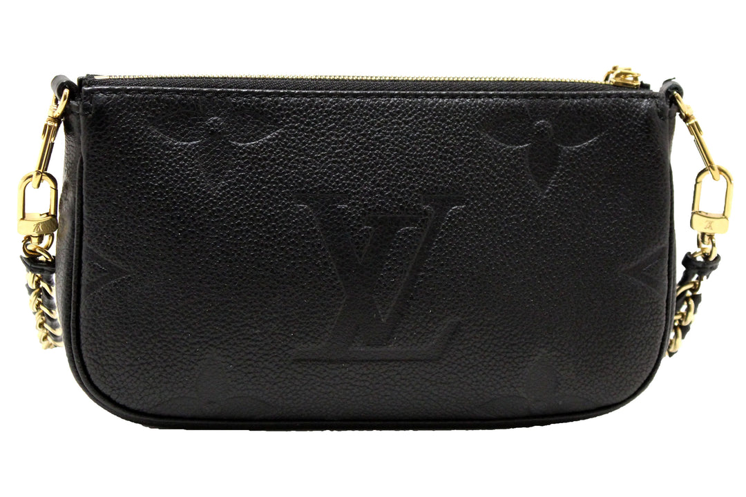 LOUIS VUITTON MONOGRAM GIANT EMPREINTE LEATHER CHAIN POCHETTE