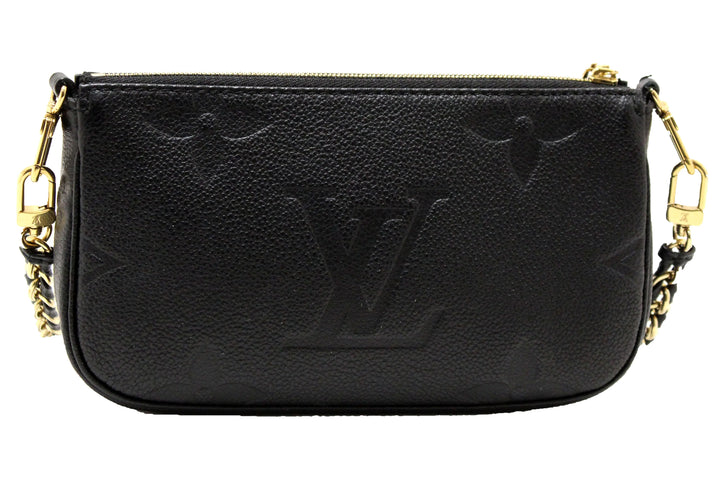 LOUIS VUITTON MONOGRAM GIANT EMPREINTE LEATHER CHAIN POCHETTE